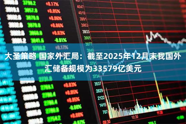 大圣策略 国家外汇局：截至2025年12月末我国外汇储备规模为33579亿美元